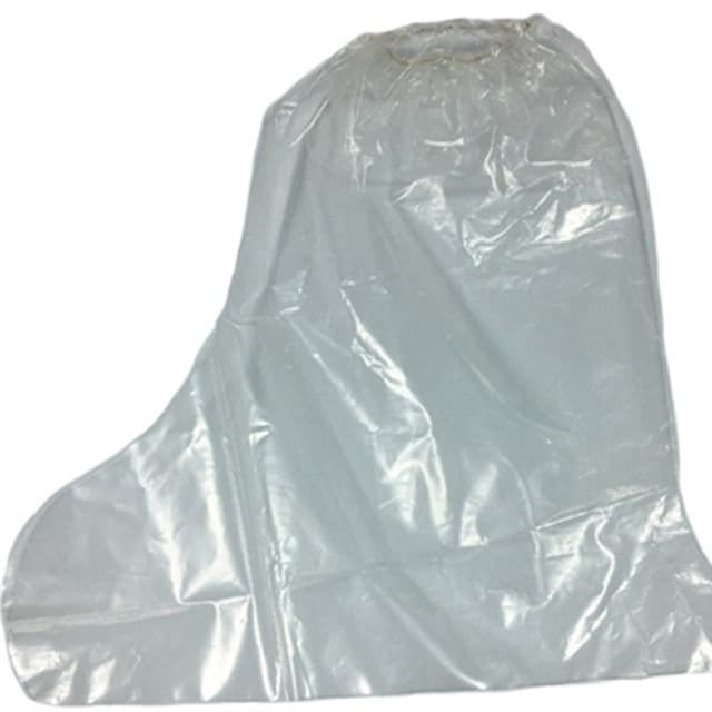 Waterproof long PVC boot covers — full-leg coverage, blue, Wellmien