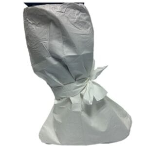 SF boot covers with ties — fluid-resistant, blue, Wellmien