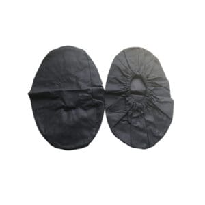 SBPP nonwoven shoe covers — front view, blue, Wellmien