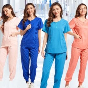 Unisex Hospital Scrubs Suits – Comfortable Healthcare Uniform Set for Doctors and Nurses